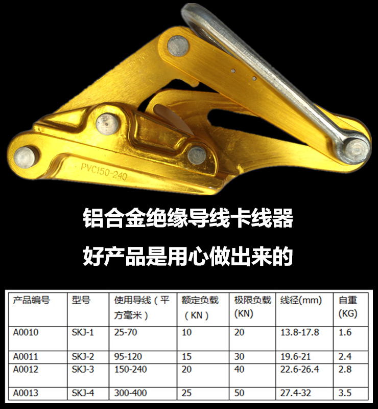 鋁合金絕緣導線卡線器