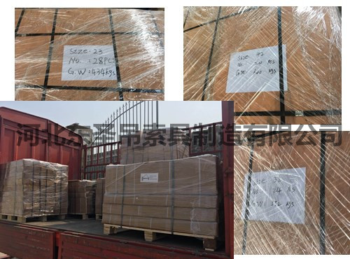 石材夾具外貿出口產品嚴格打包出港前照片拍攝--河北東圣吊索具制造有限公司--吊裝帶|白色吊裝帶|彩色吊裝帶|柔性吊裝帶