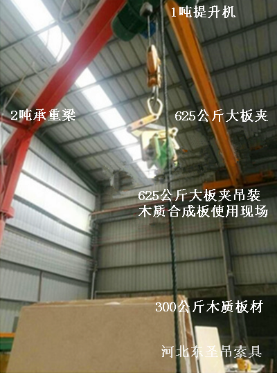 625公斤大板夾與提升機配合作業